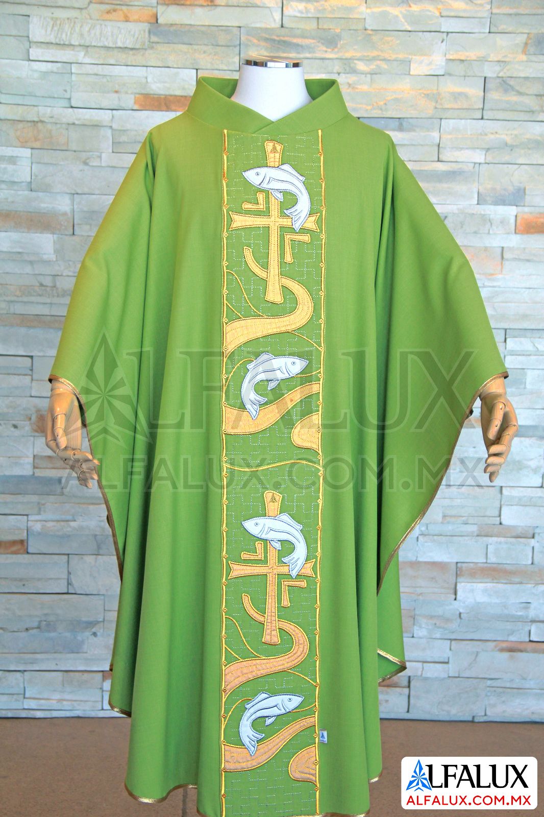 22 PECES Alfalux Casulla Central Verde Manzana 233 (1)